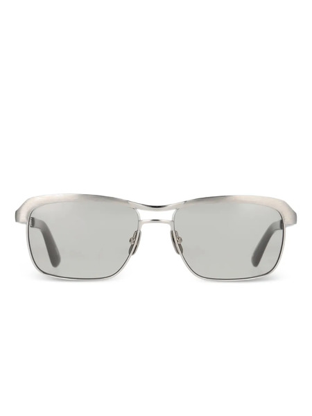  Yellows Plus Metallic Browline Sunglasses - Silver 