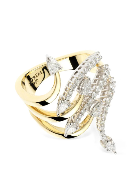  Yeprem 18k Yellow Gold Strada Diamond Ring 