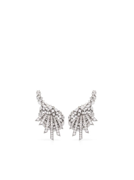 Yeprem 18kt White Gold Y-couture Diamond Earrings - Silver 