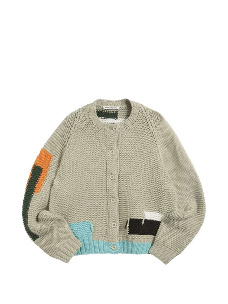  Ymc Colour-block Cardigan - Neutrals 