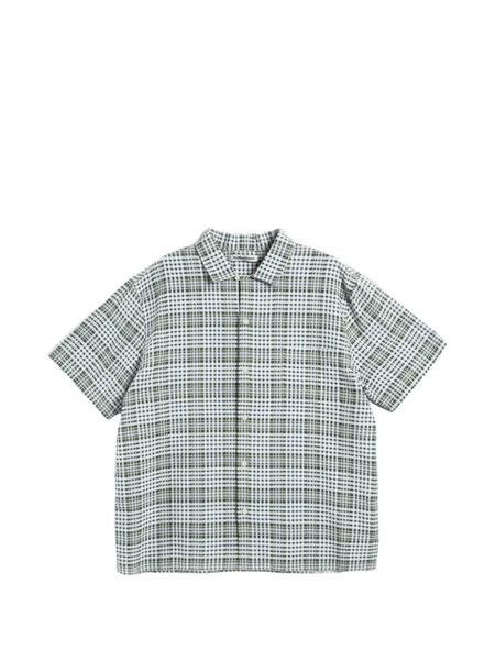  Ymc Malick Short-sleeve Checked Shirt - White 