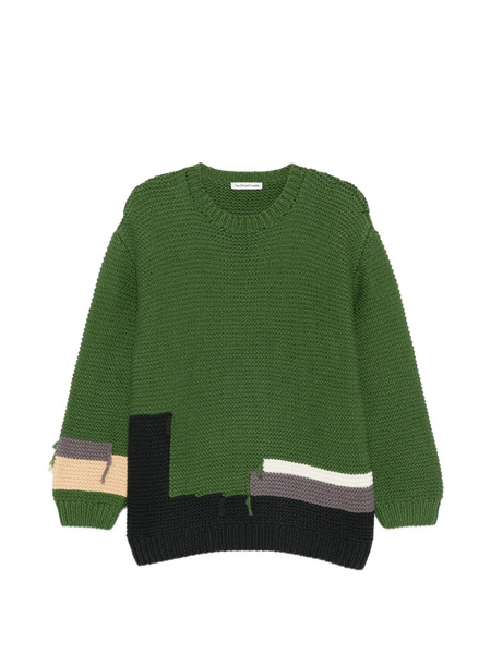 Ymc Patch-detail Sweater - Green 
