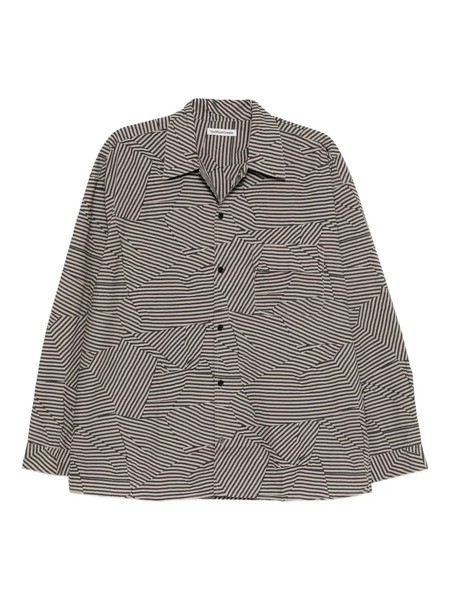  Ymc Striped Wray Shirt - Black 