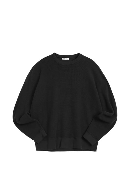  Ymc Versatile Crew-neck Waffle Sweatshirt - Black 