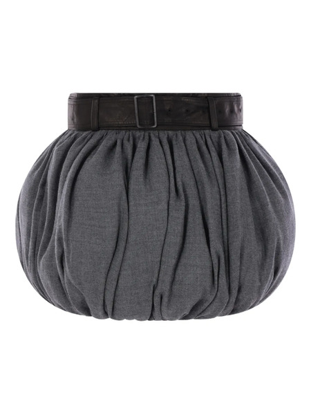  Yohji Yamamoto Belted Skirt - Grey 