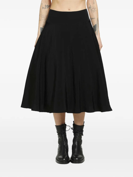  Yohji Yamamoto Black Midi Skirt 