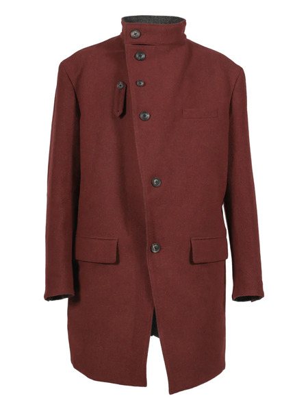  Yohji Yamamoto Buttoned Coat - Red 