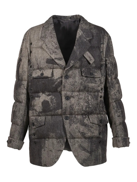  Yohji Yamamoto Buttoned Padded Jacket - Black 