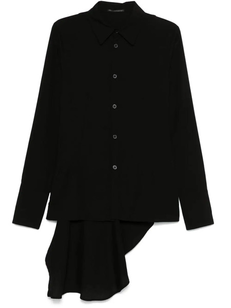  Yohji Yamamoto Draped Shirt - Black 