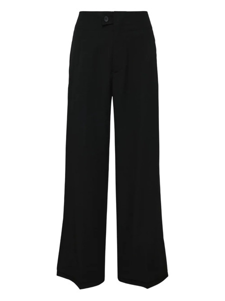  Yohji Yamamoto Front Button-fastening Trousers - Black 