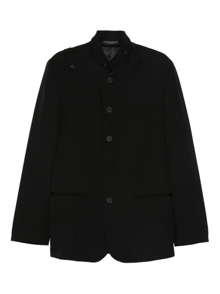  Yohji Yamamoto Mandarin-collar Buttoned Jacket - Black 