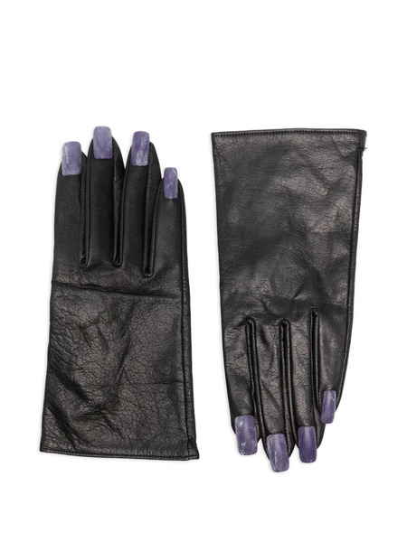 Yohji Yamamoto Pre-owned 2010s Leather Gloves - Black 