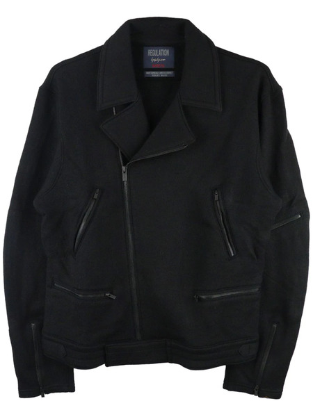  Yohji Yamamoto Re Felted Biker Jacket - Black 