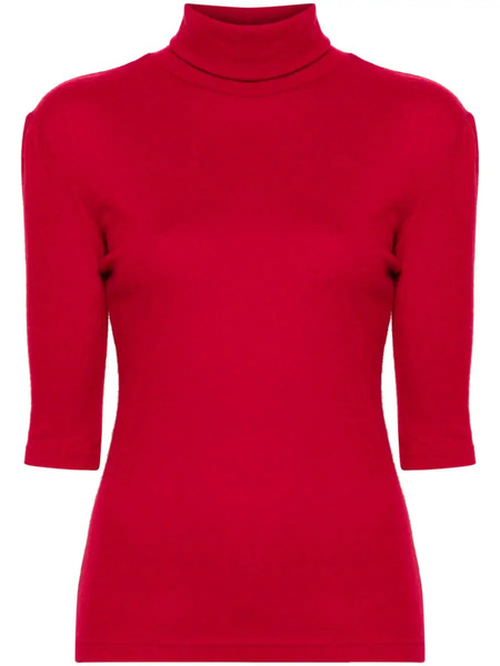  Yohji Yamamoto Roll-neck Top - Red 