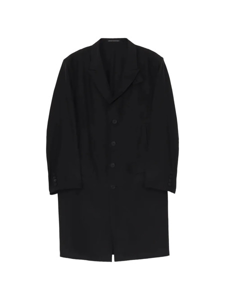  Yohji Yamamoto Single-breasted Silk Suit - Black 