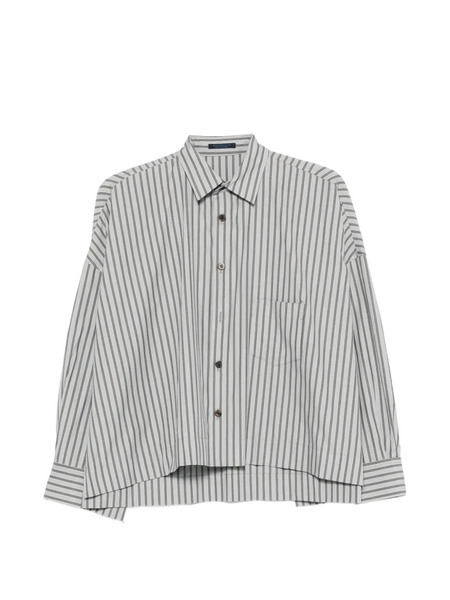  Yohji Yamamoto Striped Button Shirt - Grey 