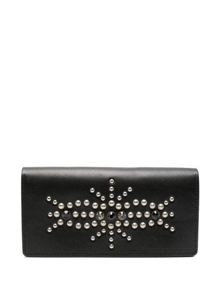  Yohji Yamamoto Stud-embellished Wallet - Black 