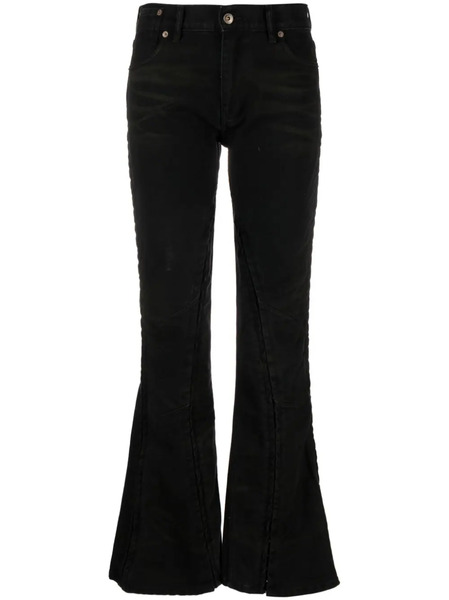  Y/project Adjustable Flared Jeans - Black 