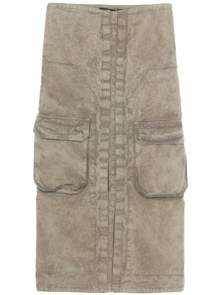  Y/project Cargo-pocket Midi Skirt - Green 