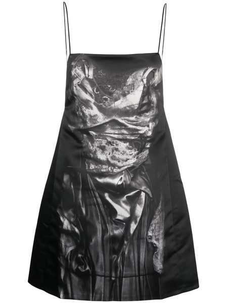  Y/project Compact-print Minidress - Black 