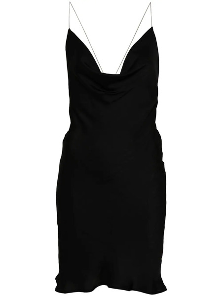  Y/project Cowl-neck Satin Slip Dress - Black 