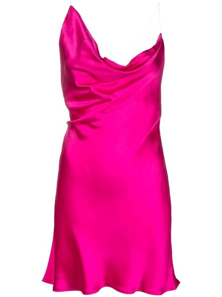  Y/project Draped Silk Minidress - Pink 