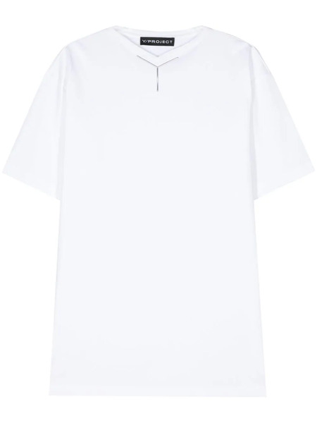  Y/project Logo-appliqué Cotto T-shirt - White 