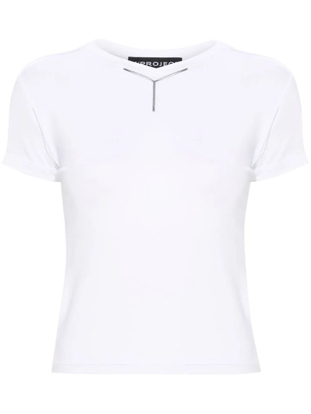  Y/project Logo-appliqué T-shirt - White 