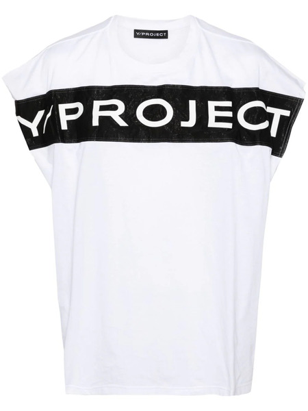  Y/project Logo-print Cotton Tank Top - White 