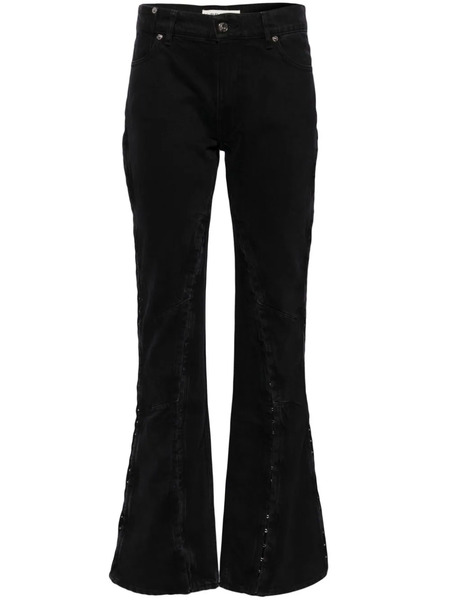  Y/project Side Hook Flared Jeans - Black 