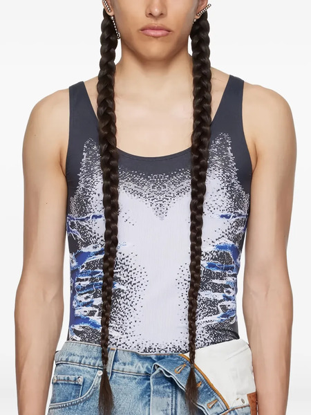  Y/project Whisker-print Top - Black 