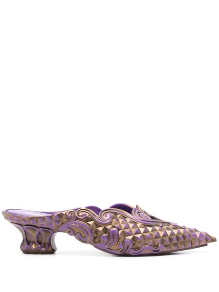  Y/project X Melissa 40mm Court Mules - Purple 