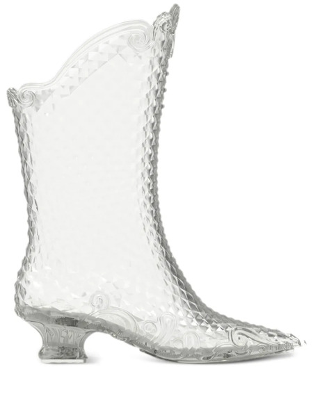  Y/project X Melissa Pointed Court Boots - White 