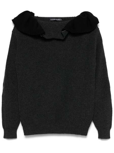  Y/project Zip Hooded Sweater - Grey 