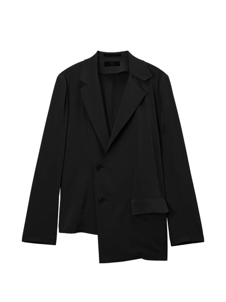  Y's Asymmetric Blazer - Black 