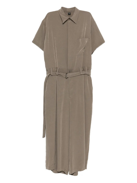  Y's Belted Pocket Jumpsuit - Neutrals 