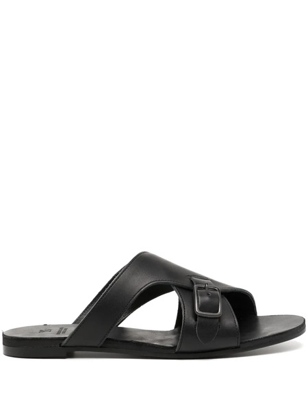  Y's Bucked Leather Sandals - Black 