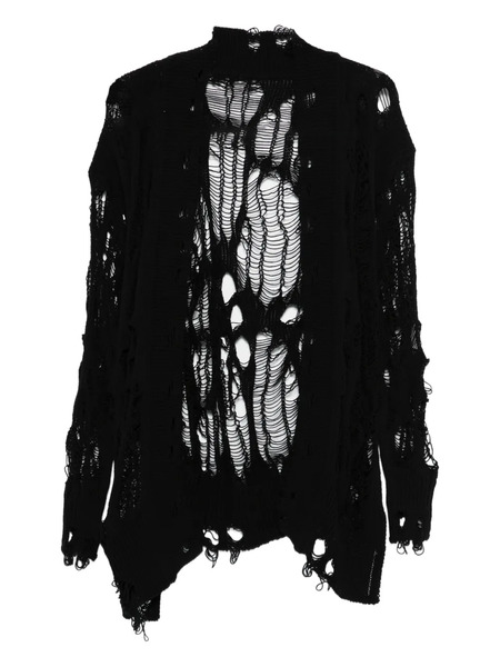  Y's Distressed Knitwear - Black 