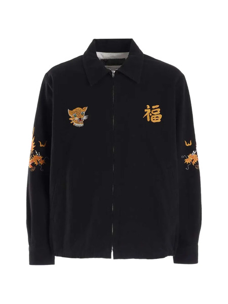  Y's Embroidered Jacket - Black 