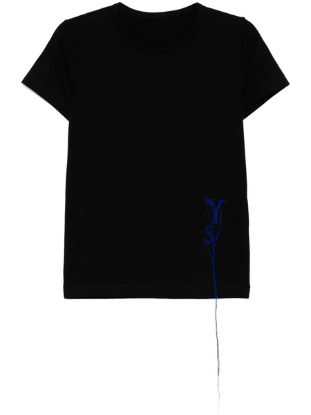  Y's Embroidered T-shirt - Black 