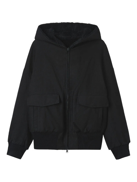  Y's Hooded Pocket Jacket - Black 
