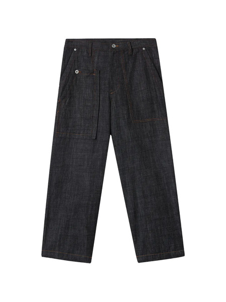  Y's Pocket Denim Trousers - Black 