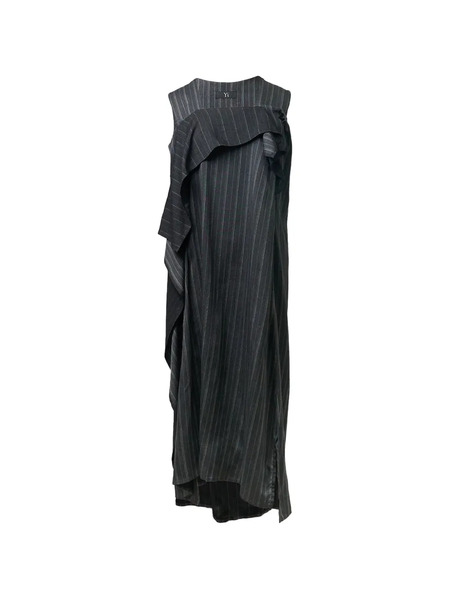  Y's Ruffled Maxi Dress - Grey 