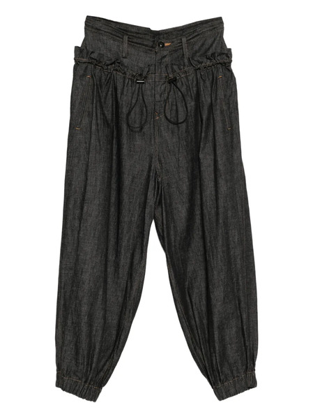  Y's Waist-gathered Jeans - Black 