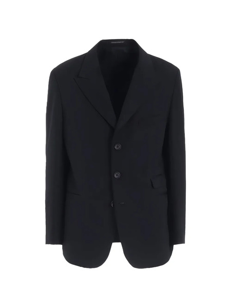  Y's Wool Button Blazer - Black 