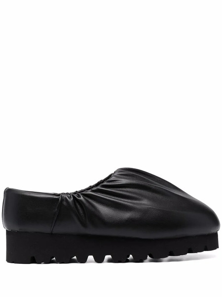  Yume Yume Camp Shoe Ruched Mules - Black 