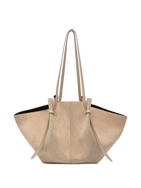  Yuzefi Large Mochi Suede Shoulder Bag - Neutrals 