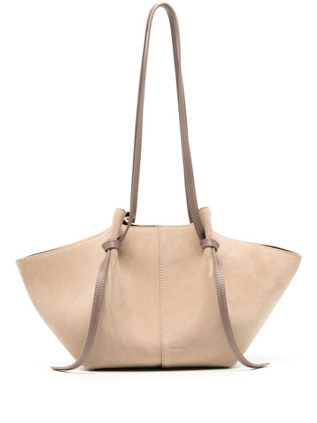  Yuzefi Large Mochi Suede Tote Bag - Brown 