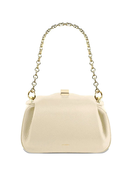  Yuzefi Mini Oyster Clutch Pebbled Shoulder Bag - Neutrals 
