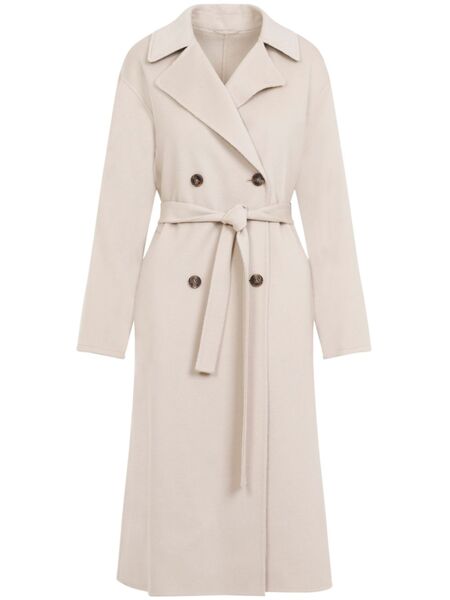  Yves Salomon Double-breasted Coat - Neutrals 